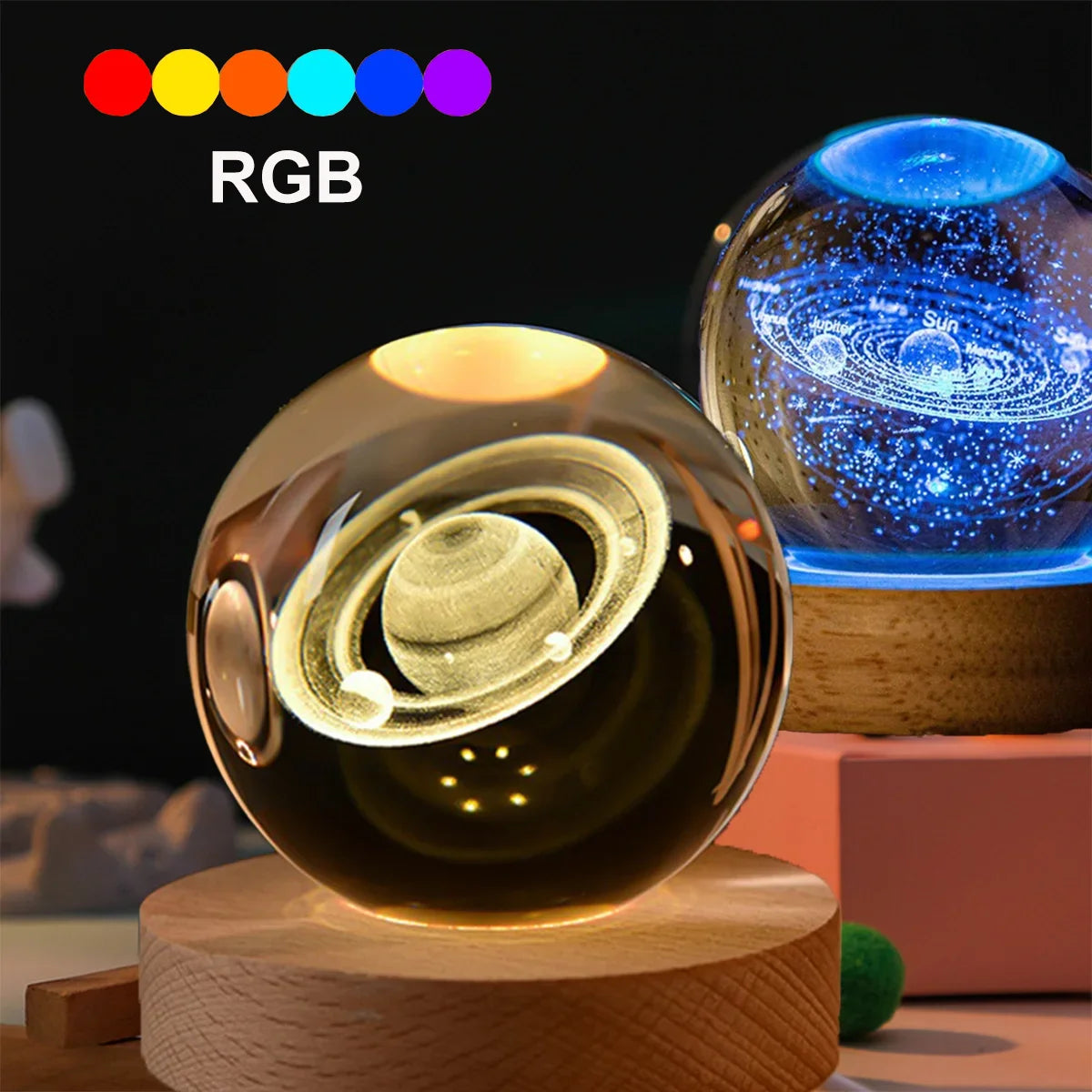 Luxury LED Crystal Rose Table Lamp - Ambient Night Light