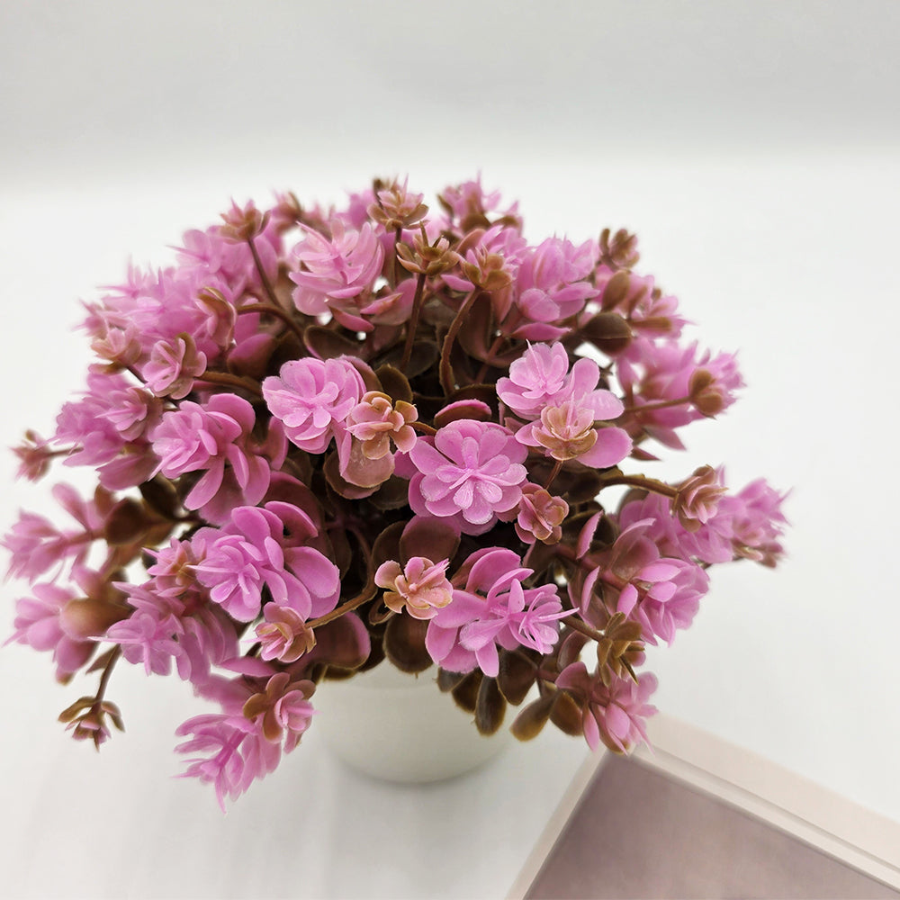 Modern Artificial Eucalyptus Plant in Ceramic Pot