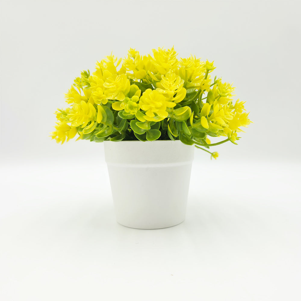 Modern Artificial Eucalyptus Plant in Ceramic Pot