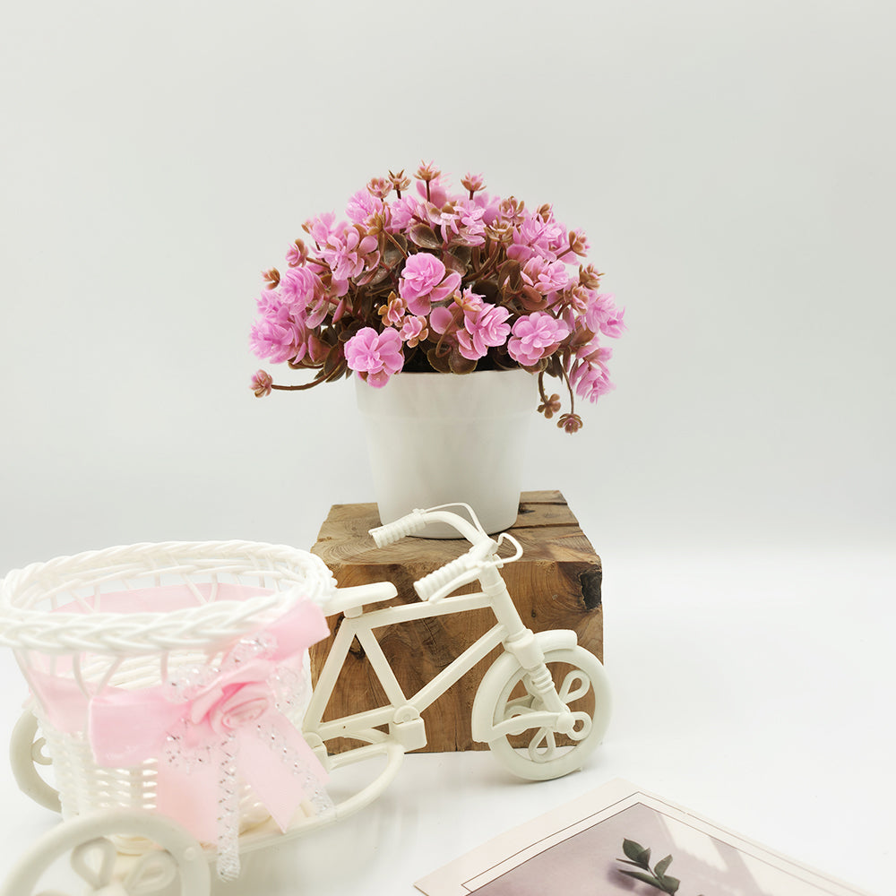 Modern Artificial Eucalyptus Plant in Ceramic Pot