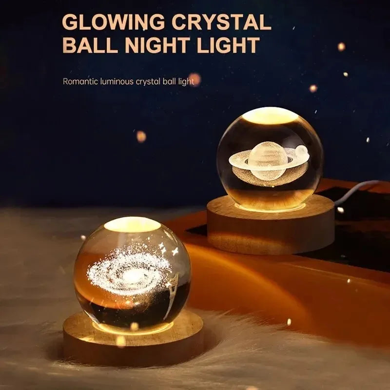 Luxury LED Crystal Rose Table Lamp - Ambient Night Light