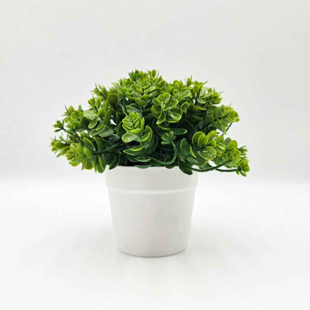 Modern Artificial Eucalyptus Plant in Ceramic Pot