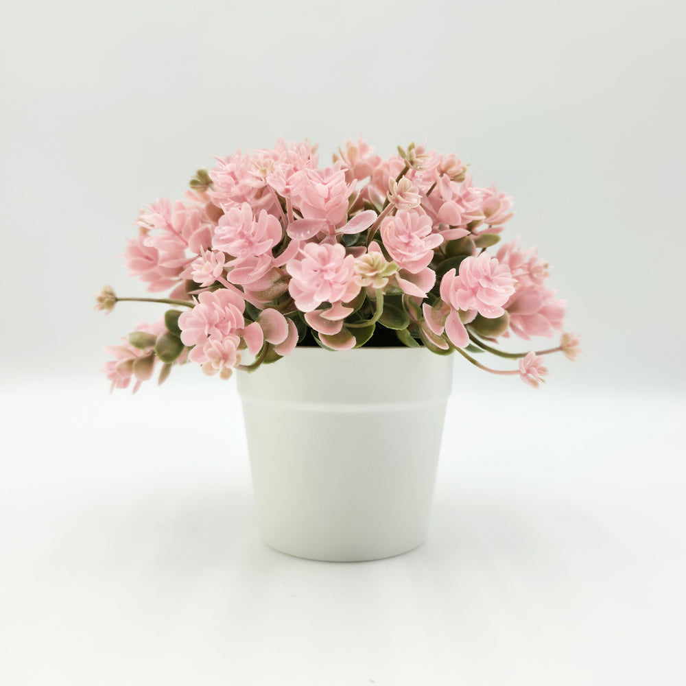 Modern Artificial Eucalyptus Plant in Ceramic Pot