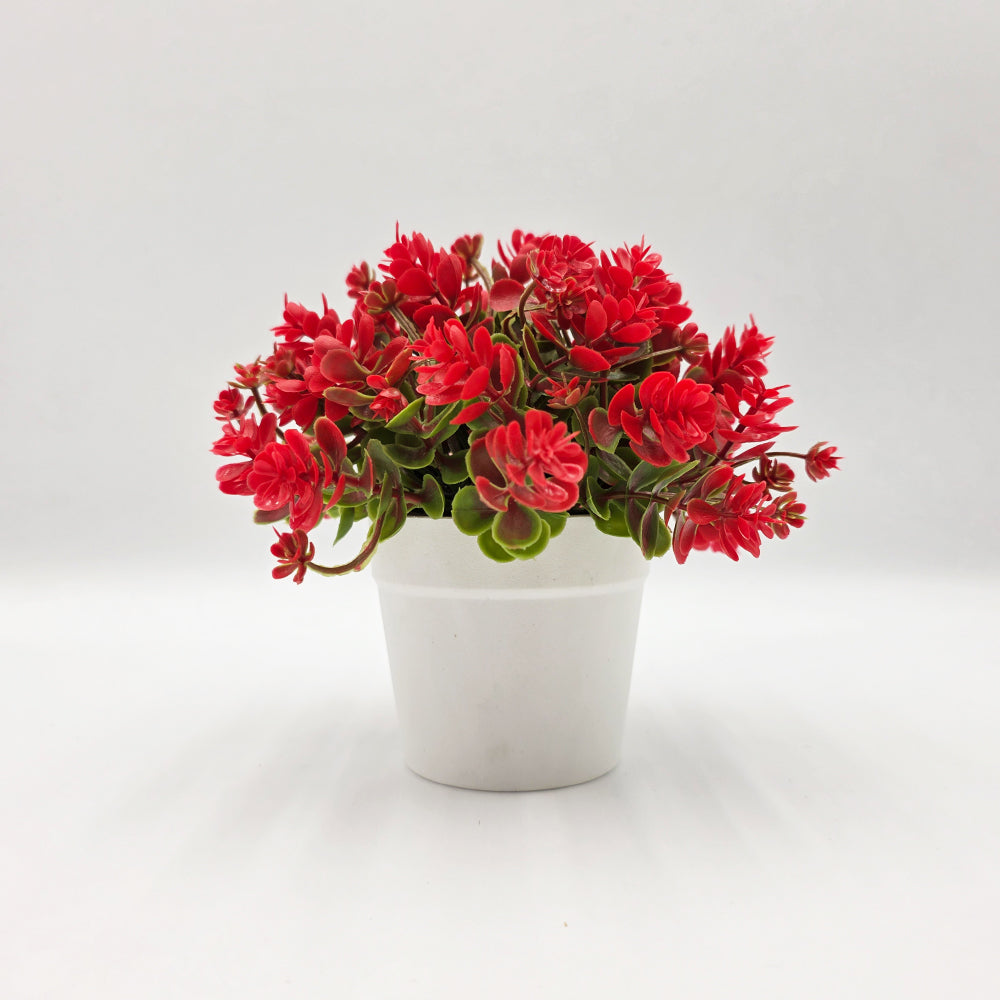 Modern Artificial Eucalyptus Plant in Ceramic Pot